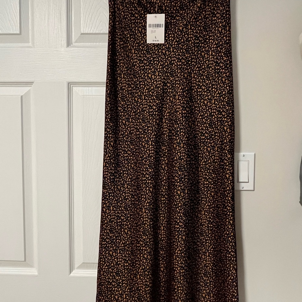 Forever 21 Black and Brown A-Line Skirt